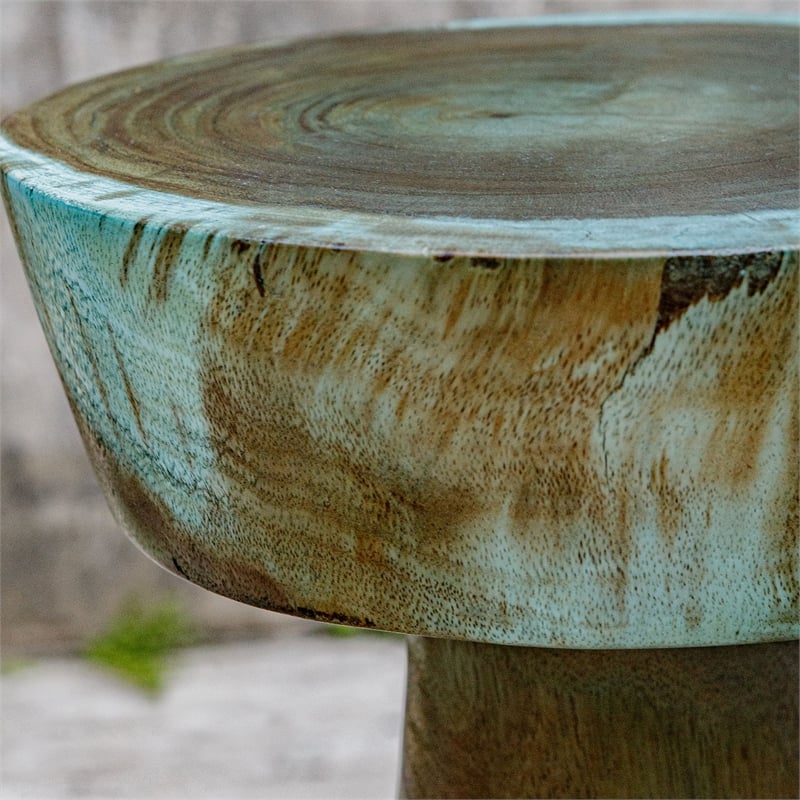 Uttermost Mano Blue-Green Drink Table