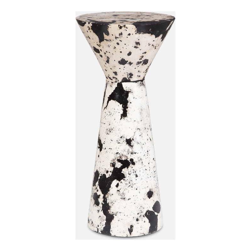 Uttermost Lenora Stone Drink Table in Multi-Color