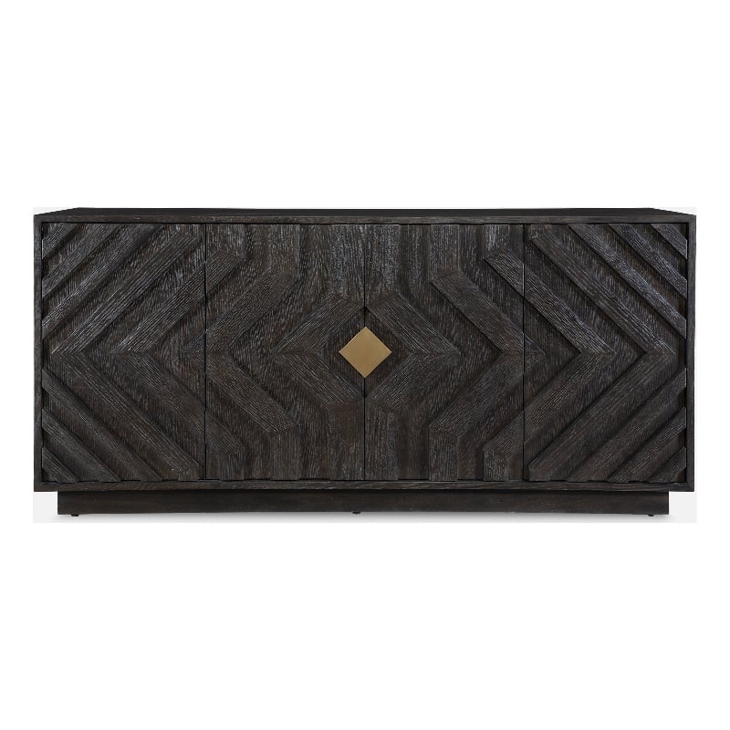 Uttermost Faulkner 4 Door Cabinet in Dark Oak