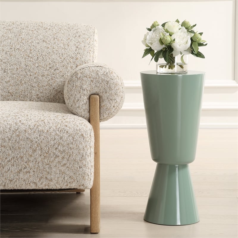 Uttermost Sabetha High Gloss Drink Table in Blue