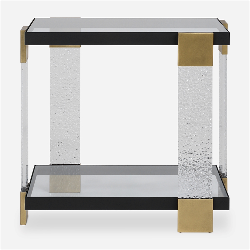 Uttermost Bendena Modern Side Table in Multi-Color