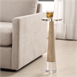 Uttermost Niari Travertine Drink Table in Brown