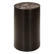 Uttermost Welling Modern Metal Side Table in Chocolate