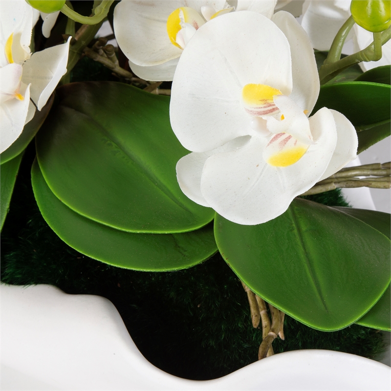 Uttermost Opulence Orchid Centerpiece With Bowl in Multi-Color