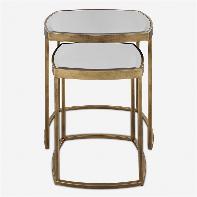 Uttermost Vista Gold Nesting Tables (Set of 2)