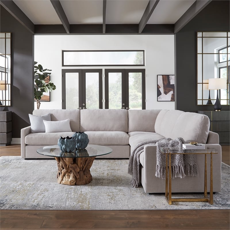 Uttermost Refuge Sand Corner Sofa
