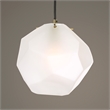 Uttermost Geodesic 1 Light Mini Pendant in Antique Brass