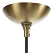 Uttermost Geodesic 1 Light Mini Pendant in Antique Brass