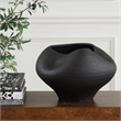 Uttermost Nocturne Textured Black Bowl
