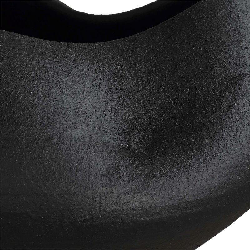 Uttermost Nocturne Textured Black Bowl