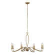 Uttermost Corella 8 Light Chandelier in Gold