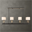 Uttermost Franconia 8 Light Pendant in Black