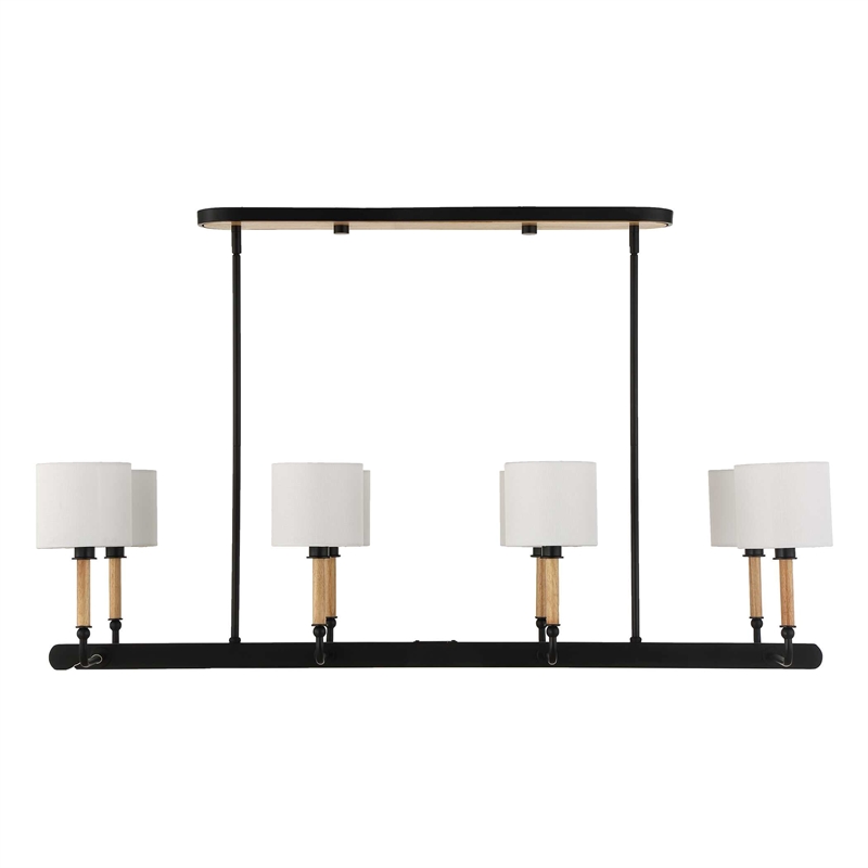 Uttermost Franconia 8 Light Pendant in Black