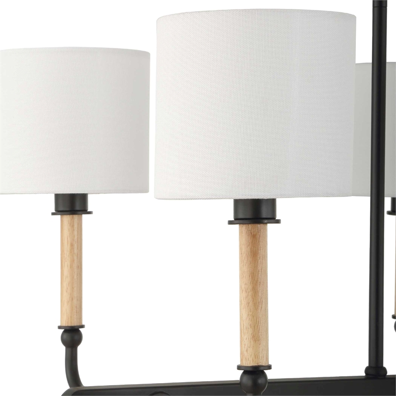 Uttermost Franconia 8 Light Pendant in Black
