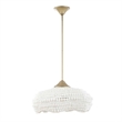 Uttermost Biddeford 5 Light White Beaded Pendant