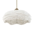 Uttermost Biddeford 5 Light White Beaded Pendant