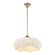 Uttermost Biddeford 5 Light White Beaded Pendant