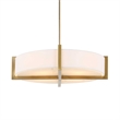 Uttermost Cresson 4 Light Drum Pendant in White