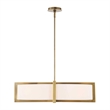 Uttermost Cresson 4 Light Drum Pendant in White