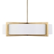 Uttermost Cresson 4 Light Drum Pendant in White