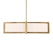 Uttermost Cresson 4 Light Drum Pendant in White