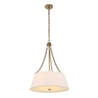 Uttermost Andalucia 4 Light Drum Pendant in White