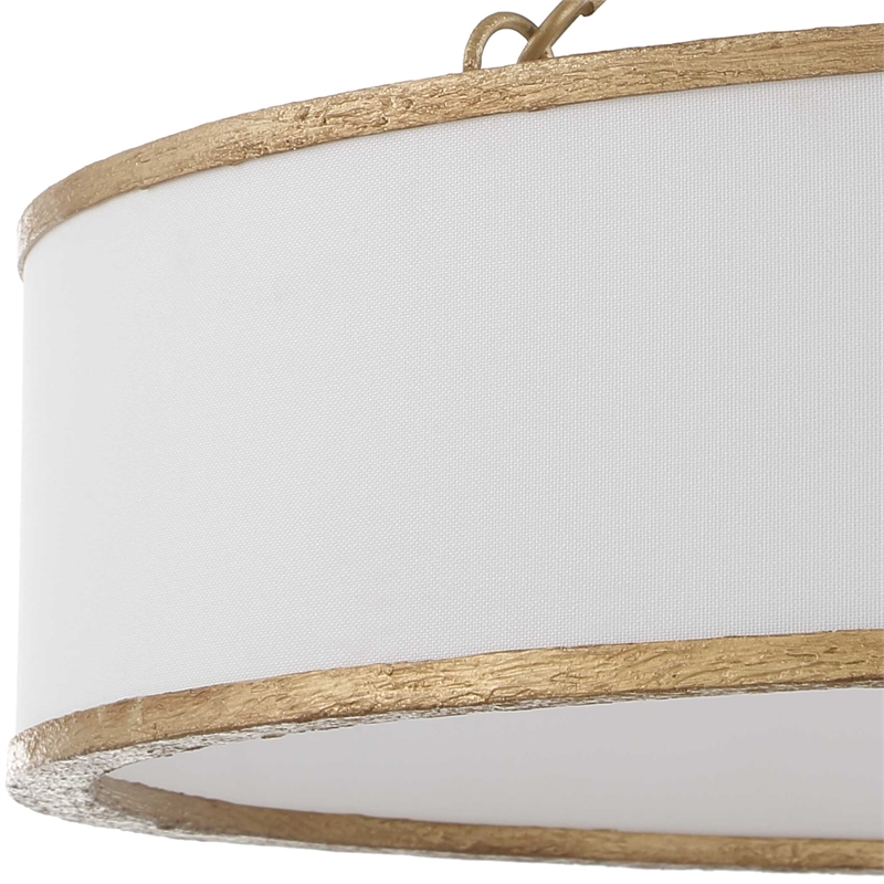 Uttermost Algiers 8 Light Drum Pendant in White
