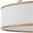 Uttermost Algiers 8 Light Drum Pendant in White