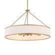 Uttermost Algiers 8 Light Drum Pendant in White