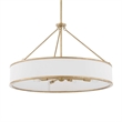 Uttermost Algiers 8 Light Drum Pendant in White