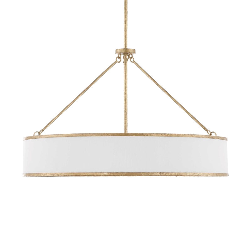 Uttermost Algiers 8 Light Drum Pendant in White