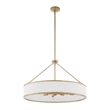 Uttermost Algiers 8 Light Drum Pendant in White