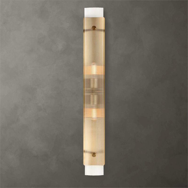 Uttermost Elmhurst 2 Light Vanity Sconce in Brass