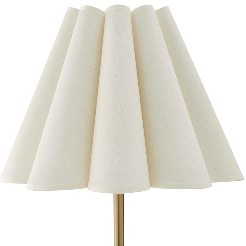 Uttermost Lilabet Fluted Shade Table Lamp in Gold