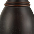 Uttermost Pravin Dark Wood Floor Lamp in Bronze