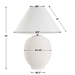 Uttermost Rocio Ceramic White Table Lamp
