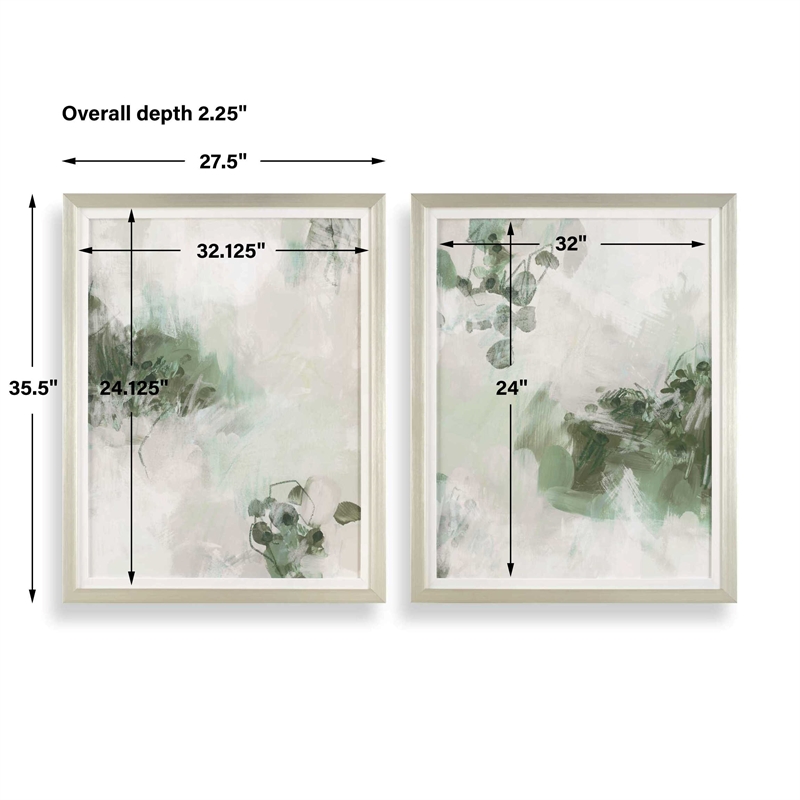 Uttermost Heat Of The Moment Hand Painted Canvas in Wite
