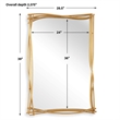 Uttermost Curved Branches Gold Mirror