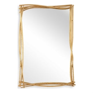 Uttermost Curved Branches Gold Mirror