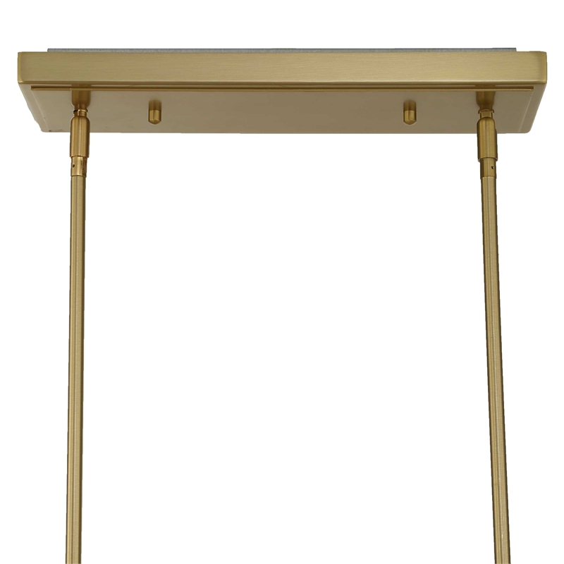 Uttermost Cordoba 8 Light Linear Chandelier in Brass