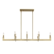 Uttermost Cordoba 8 Light Linear Chandelier in Brass