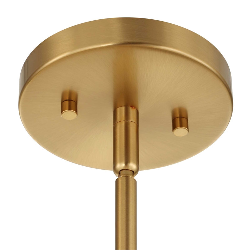 Uttermost Poppins 8 Light Brass Chandelier in Brass