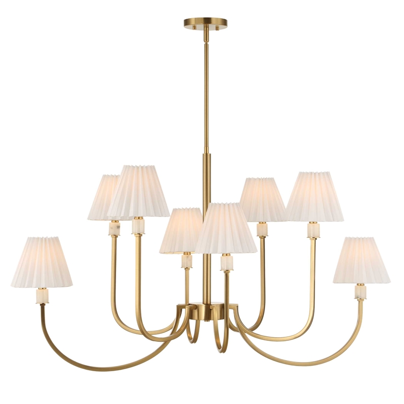 Uttermost Poppins 8 Light Brass Chandelier in Brass