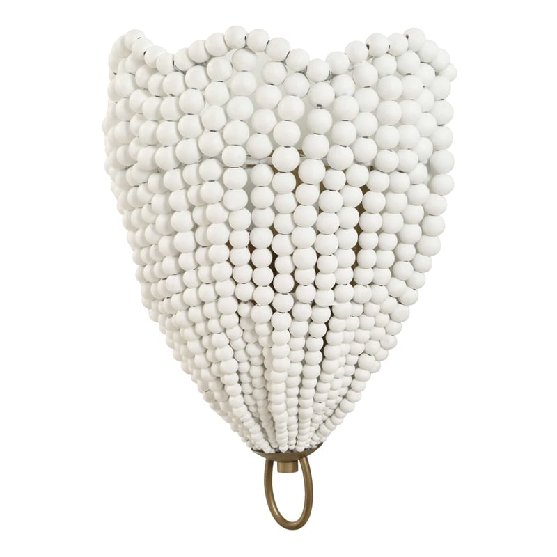 Uttermost Biddeford 1 Light White Beaded Sconce