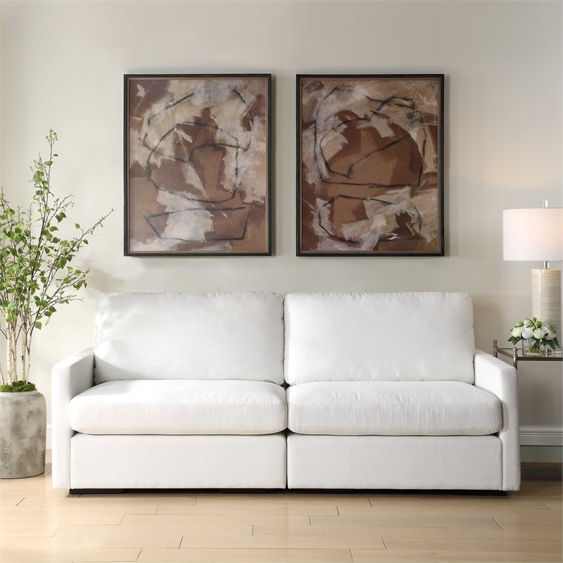 Uttermost Rush & Dash Framed Prints in Brown (Set of 2)