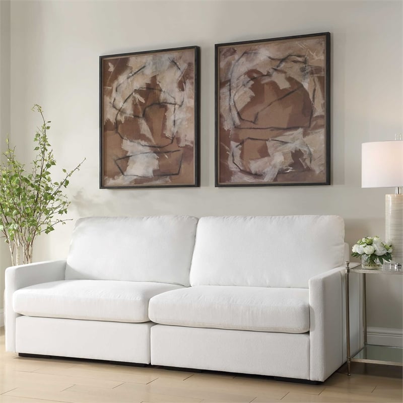 Uttermost Rush & Dash Framed Prints in Brown (Set of 2)