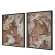 Uttermost Rush & Dash Framed Prints in Brown (Set of 2)