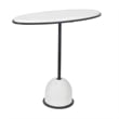 Uttermost Morro White Marble Side Table