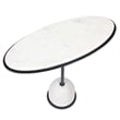 Uttermost Morro White Marble Side Table