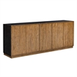 Uttermost Kelvin 5-Doors Solid Mahogany Wood Frame Media Console in Teak